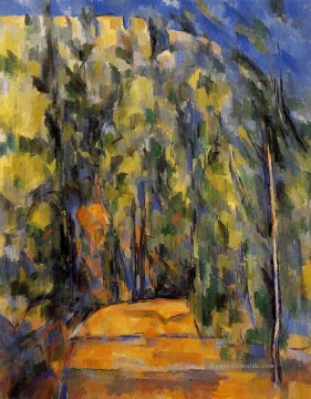 Paul Cézanne Werke - Biegen Sie in Wald Road Paul Cezanne